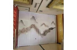 China Floor to Ceiling Folding Hanging Acoustic Partition Walls Panel Width 500 mm supplier