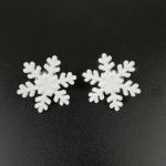 Metallic Glitter Snowflake Pin Badge Custom Zinc Alloy / Iron / Brass No Minimum Quantity for sale