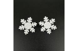 China Metallic Glitter Snowflake Pin Badge Custom Zinc Alloy / Iron / Brass No Minimum Quantity supplier
