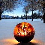 Wood Burning Steel Fire Pit Rustic Red Or Customized Backyard Fire Pit for sale
