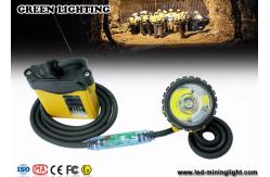 China 25000 Lux Waterproof LED Mining Light With Warning Red Light on Cable supplier