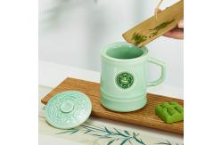 China Ready To Ship In Stock 550ml Porcelain Mug With Hand Painted Decal supplier