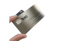 China Rose Gold Engraved Custom Metal NFC Business Cards Contactless  Waterproof supplier