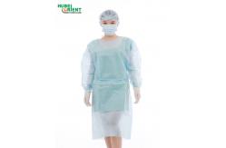 China OEM Disposable 30gsm PP Isolation Gowns With Elastic Wrist supplier