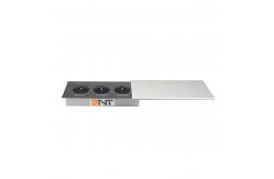 China Multimedia Conference Table Recessed Desktop Sliding Cover Mounted Power Socket Outlet supplier
