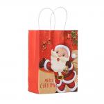 Christmas Gift Packaging Paper Bag With Paper / PP / Nylon / Cotton Handle for sale