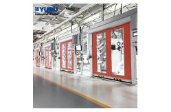 China Automatic PVC Fabric Curtain Rolling Shutter Door Quick Opening supplier