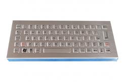 China Ultra Thin Industrial Computer Keyboard 56 Keys IP68 Desktop Stainless Steel Washable supplier