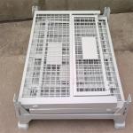 Collapsible Warehouse Stacking Racks Foldable Heavy Duty Metal Pallet Bins