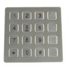Vandal Resistant Phone Keyboard , Stainless Steel Keypad With 16 Keys for sale