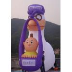 inflatable white stork animal model with basket for sale for sale