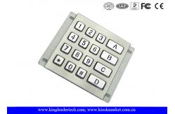 China Rugged Waterproof Vandalproof Backlit Metal Keypad Stainless Steel Keypad supplier
