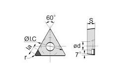 China TCGW16T304A07 PCD Brazed Tips Diamond Cutting Tips For Aluminum Alloy Copper Alloy supplier