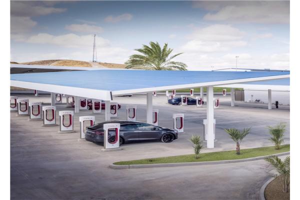 Smart Shared Solar Car Charging Station BIPV Unify Design For Electric Vehicles
