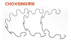 China Excellent Elasticity Zig Zag Couch Springs , 25 Sinuous Wire Springs Round Shaped supplier