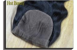 China Silk Base 100% Virgin  Lace Top Closure Body Wave Without Processing supplier