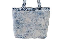 China 370gsm Spring Summer Fabrics Totebag Enzyme Wash Denim Fabric 60 Inch Width supplier
