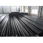 Straight Seamless ERW Black Steel Pipe , Grade B Welded Round Steel Tube for sale