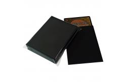 China CPP Orange Texture Matte Black Card Sleeves MTG Protection 66X91mm Easy Shuffling supplier