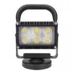 IP67 LED Work Light 18W Work Spot Lights 6000K With Handheld And Cigarette Lighter Plug for sale