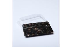 China Recyclable Disposable Plastic Sushi Tray OEM With Anti Fog Lid supplier
