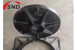 China Ductile Iron Manhole Cover 600*600 Mm Sizes Class C250 Cover supplier