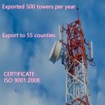 30m Self Supporting Lattice Tower For Communication GSM Tower Made Of Angle Steel