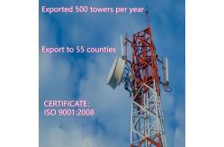 China 30m Self Supporting Lattice Tower For Communication GSM Tower Made Of Angle Steel supplier