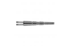 China Conical Twin Screw Barrel 38CrMoAIA Nitrided Material For Extruder Machine supplier