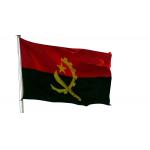 Angola National Flag 90x150cm Knitted Polyester Outdoor 3x5' for sale