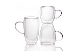 China OEM Borosilicate Double Wall Glass Tea Insulated Cups 80ml supplier