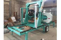China 22HP-27HP Wood Portable Sawmill With Hydraulic Log Loading Arm supplier