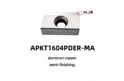 China Carbide Inserts Apkt Aluminium Milling Inserts For Milling Cutter Apkt1604pder-Ma supplier