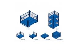 China Waste Treatment Metal Stackable Storage Cage Steel Collapsible Wire Mesh Container supplier