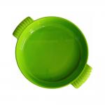 Restaurant Dinnerware Serving 10inch Cheap Bulk White Melamine Deep Plate Casserole With Handle for sale