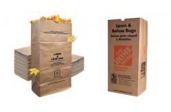 China Extra Large Recyclable Lawn Paper Bags Custom Lining Thickness supplier