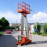 Double Mast Aerial Work Lift Platform 250kg Load Capacity 10m Height for sale