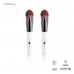 Eco 1pc Synthetic Hair Makeup Brush Wood Birch White Color Coating for sale
