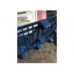 Blue Durable Block Plastic Shipping Pallets , Easy To Carry Plastic Storage Pallets for sale