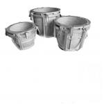 Silver Roto Moulded Products Plastic Flower Pot Flower Planter Box Rotomolded Pots for sale