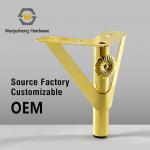 Hot Sale Gold Lace Metal Cabinet Legs Furniture Support Legs Cabinet Base Feet Hardware Cabinet Corner Pads for sale