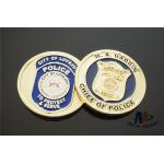 Despoke Two Sides Brass Challenge Coins Background Sandblast For Collection