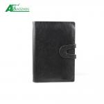 Middle size PU leather softcover snap fastener Refillable Ring Binder organizer for sale