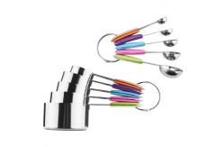 China 10pcs Stainless Steel Measuring Cups And Spoons Set For Cooking And Baking supplier