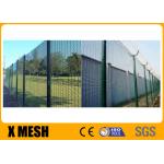 Green Coated Airport Metal Mesh Fencing ASTM Standards Anti Climb 3m High Type for sale
