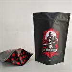 Custom Matte Finish Smell Proof Bags Moisture Proof Resealable Plastic Food Seal Packaging for sale