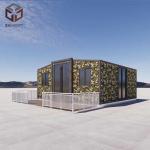 Grade 11 Wind Resistance Premade House with Broken Bridge Aluminum Double Doors for sale