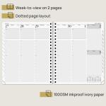 ODM Hardcover 2023 Weekly Planner Custom Daily Weekly Schedule Monthly Tabs
