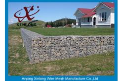 China Green Silver Welded Mesh Gabions Wire Cages For Rock Retaining Walls supplier