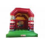 Cheap price inflatable fire engine jumping PVC inflatable bouncer house inflatable fire truck jumping for sale